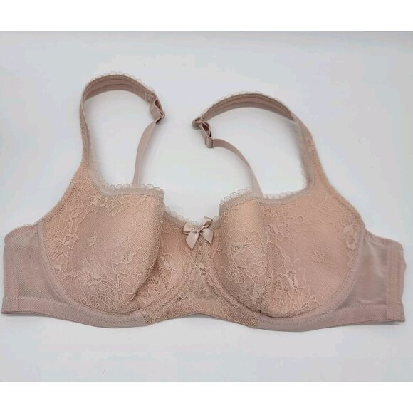Classic Rosme Bra Padded Underwire Sz UK 36C (36C US) EUC‎ Baby Pink - Picture 1 of 5